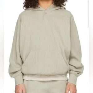 Essentials Fear of God Waffle Knit Henley Pocket Hoodie Sz 10 Unisex